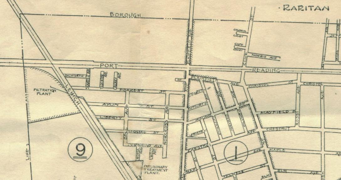 Metuchen map 1939