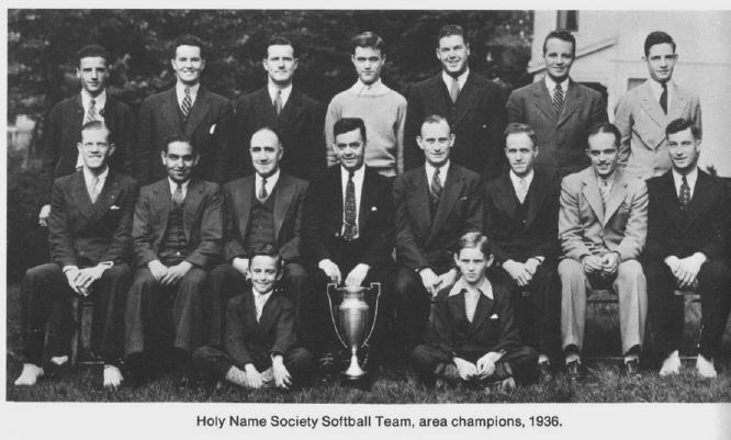 Holy Name Society softball