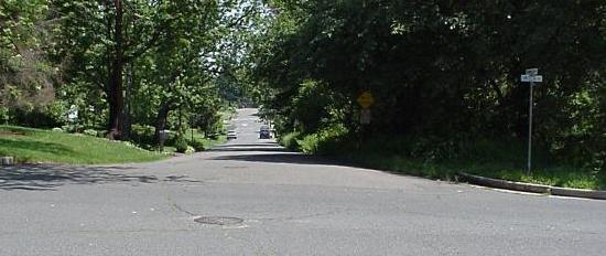 view north on Monmouth from Christie