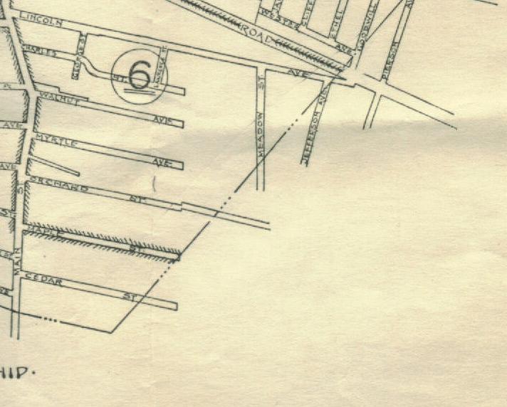 Metuchen Edison History - Metuchen map from 1939