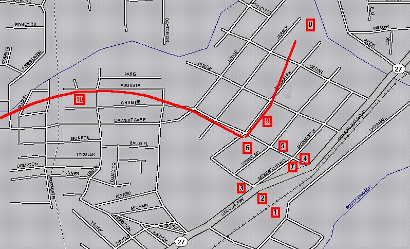 Menlo Park NJ - now and then - in the year 2000 and back in Edison's time